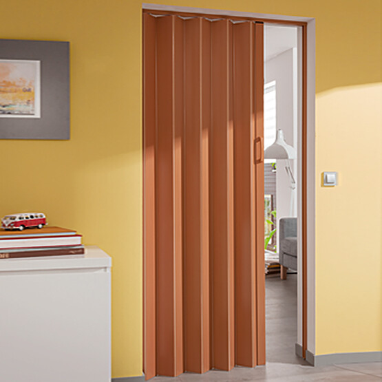BAUHAUS Pvc Akordiyon Kapı Meşe 