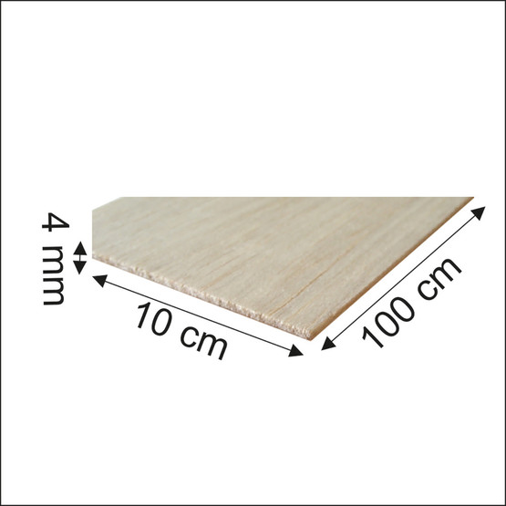 Neuhofer Balsa Ahşap Çıta  4x100 mm 100 cm