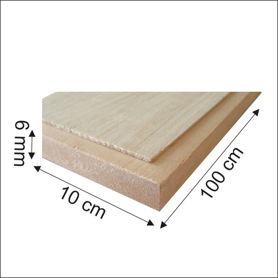 Neuhofer Balsa Ahşap Çıta  6x100 mm 100 cm