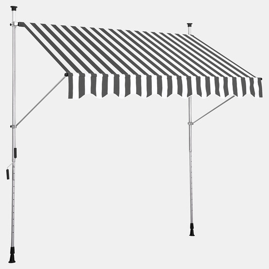Sunfun Teleskopik Tente Gri-Beyaz 250x130 cm 