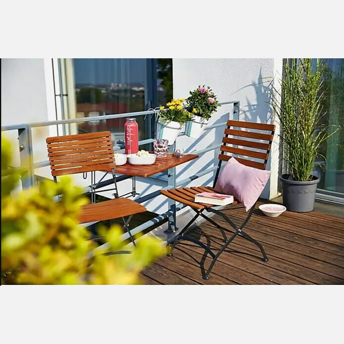    Sunfun Diana Katlanır Ahşap Balkon Masası  