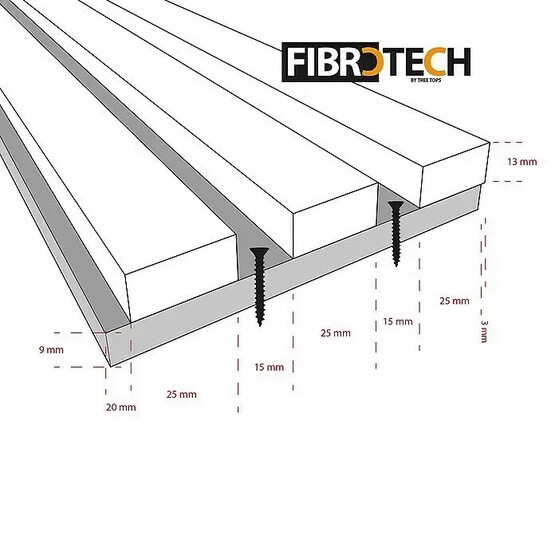 Fibrotech Kare Akustik Duvar Paneli Dişbudak 52x52x2,2 cm 