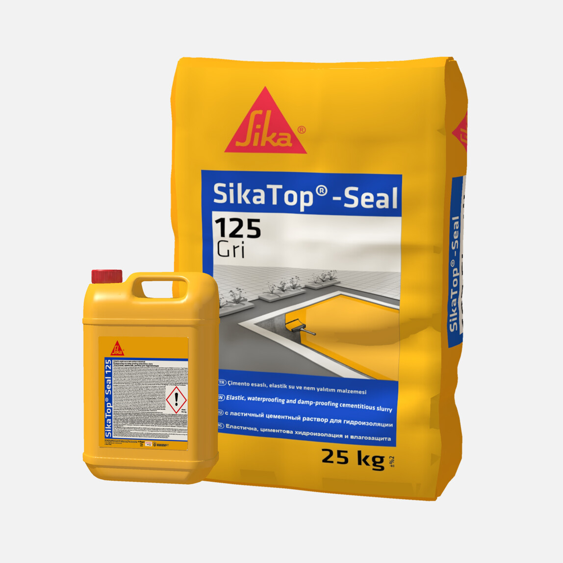    Sika 33 Kg Topseal 125 Beyaz A+B Kompenantlı 