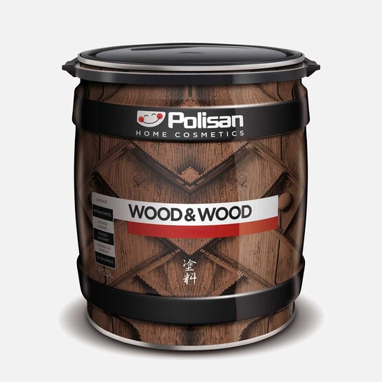 Polisan Dış Cephe Ahşap Vernik Renksiz Y.Mat Subazlı 0,75 lt Wood&Wood
