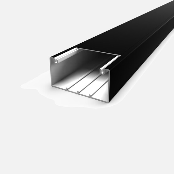 Mutlusan 100X50 mm Kablo Kanalı 2M (Siyah) 