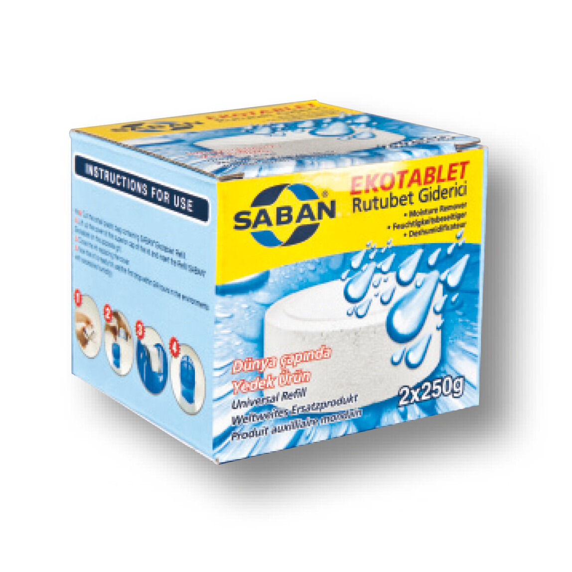    Saban Nem Alıcı Yedek Tablet 2x250 Gr   