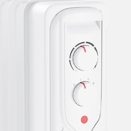 Voltomat Termostatlı 1500 W 7 Dilim Yağlı Radyatör Beyaz  