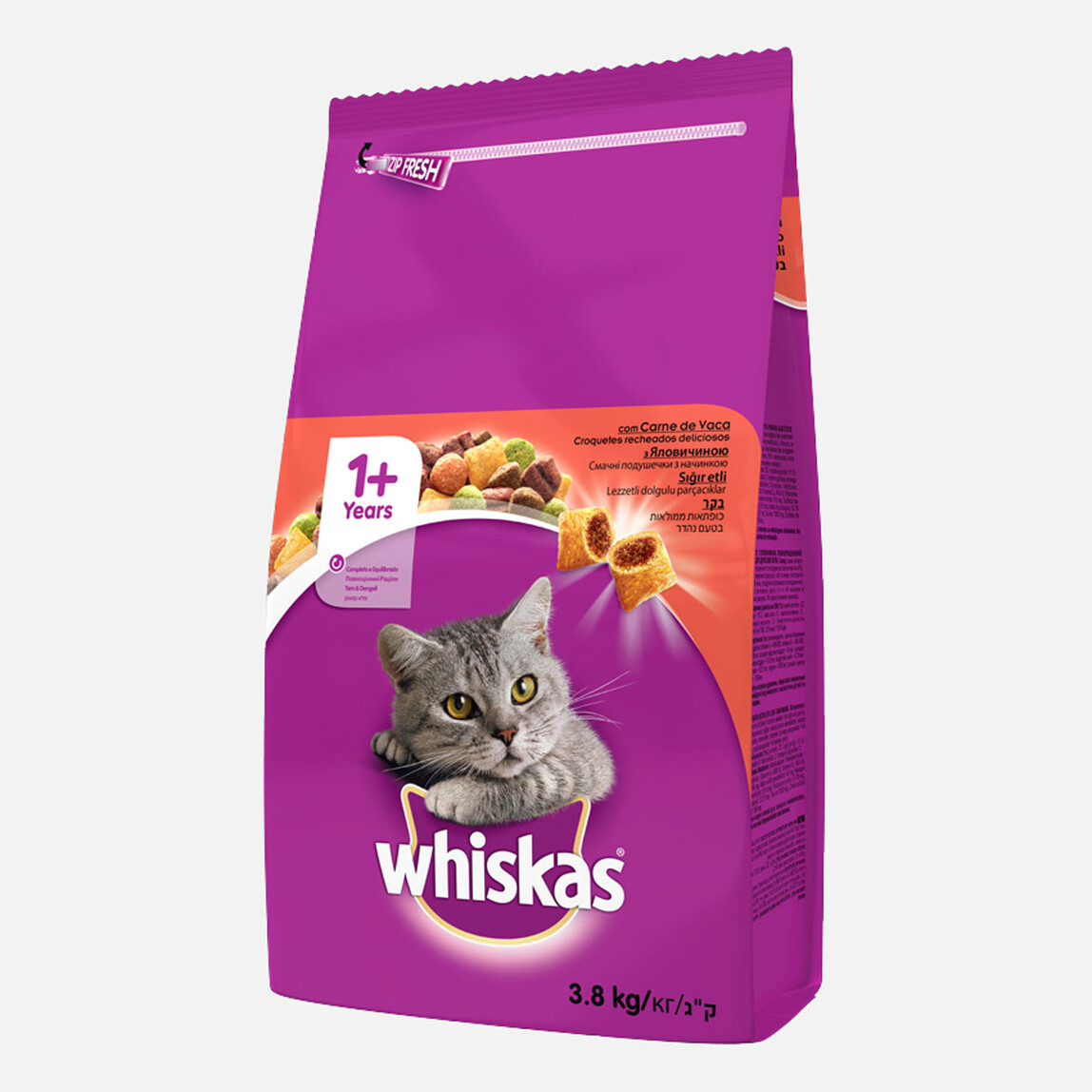    Whiskas Biftekli Kuru Kedi Maması 3.8 kg  