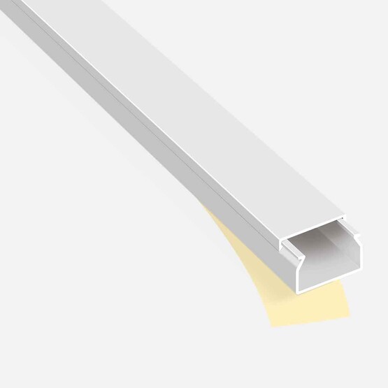 Mutlusan  Kablo Kanalı Yapışkanlı Beyaz (2M.) 20*10 mm 