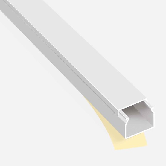 Mutlusan Kablo Kanalı Yapışkanlı Beyaz (2M.) 25*25 mm  