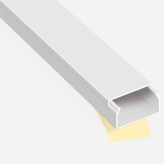 Mutlusan Kablo Kanalı Yapışkanlı Beyaz 2M 40X16 mm  