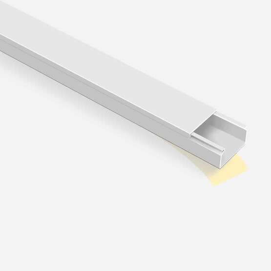 Mutlusan Kablo Kanalı Yapışkanlı Beyaz (2M) 40X25 mm 