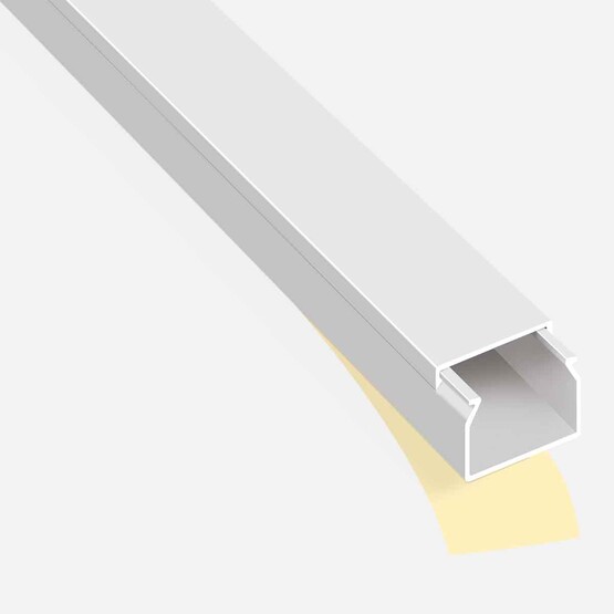 Mutlusan Kablo Kanalı Yapışkanlı Beyaz (2m) 40X40 mm  