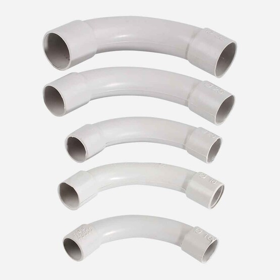 Mutlusan Pvc Alev Yaymayan Dirsek 18 mm  