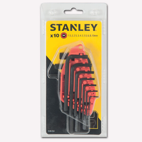 Stanley 0-69-253 10 Parça Allen Anahtar Takımı 