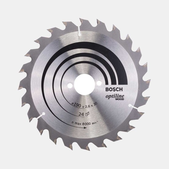 Bosch Optiline Daire Testere Bıçağı  190x30 mm  24 Diş 