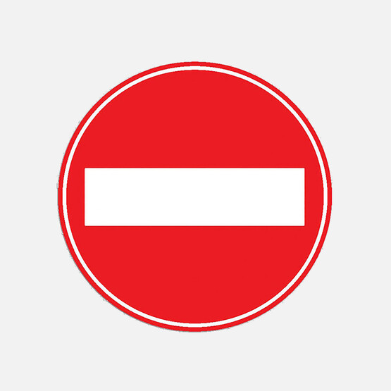 İş Koruma Vidalı Levha Sticker Etiketi 2'li - Taşıt Giremez           