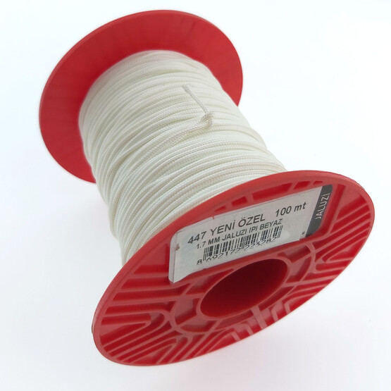 Yeni Özel Jaluzi İpi Beyaz 1,7 mm 
