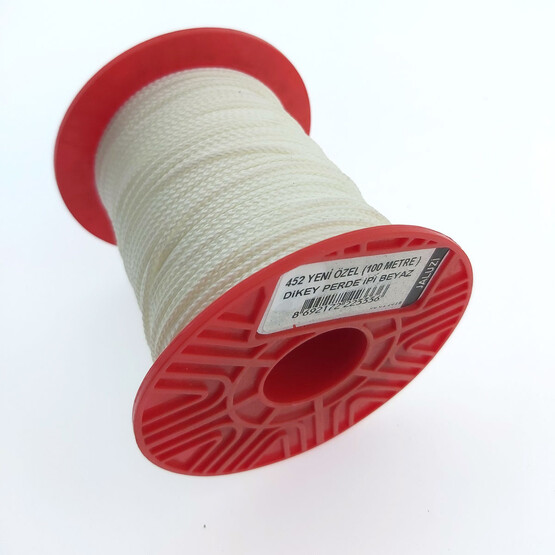 Yeni Özel Dikey Perde İpi Beyaz 2,2 mm