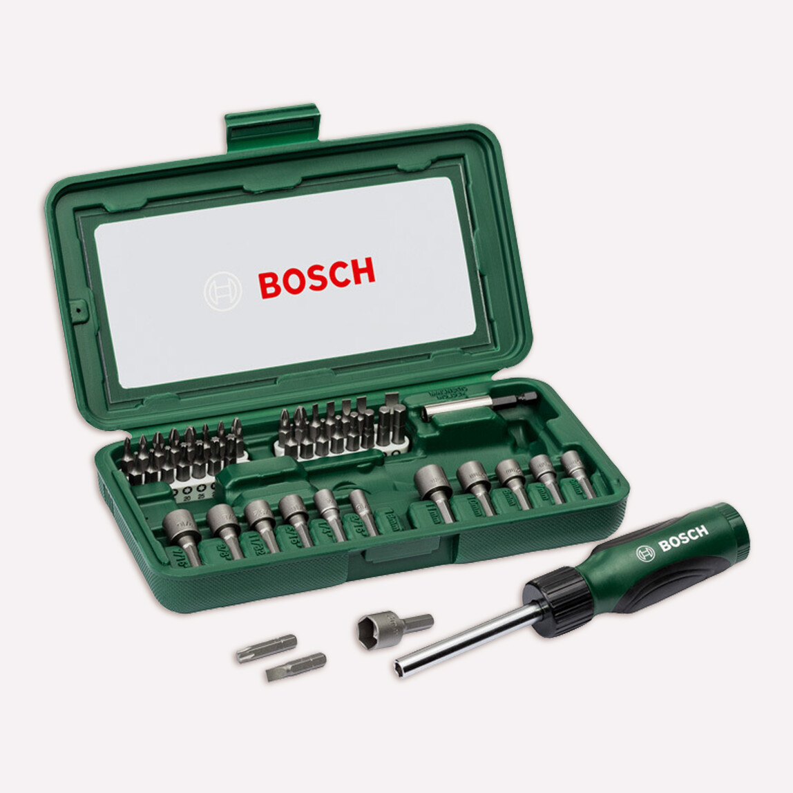    Bosch 46 Parça Cırcırlı Tornavida Seti  