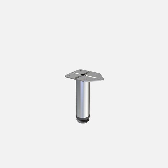 Tempo 10 cm Metal Baza Ayağı Mat Krom Kaplama 