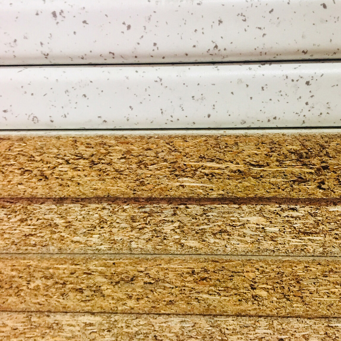    Fly Beyaz Gri Benekli Laminant 255cm Mutfak Tezgahı  