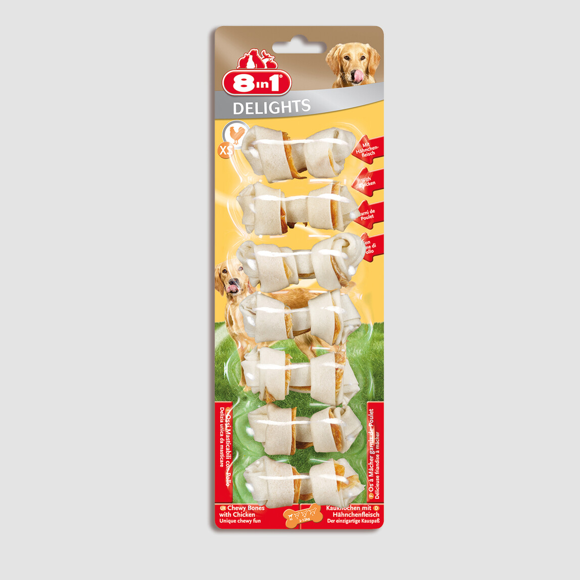    8in1 Delight Bones XS Köpek Ödül Kemiği  