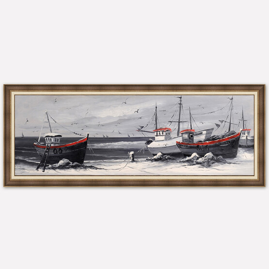 Artprint 50x150 cm Çerçeveli Yağlıboya Resim