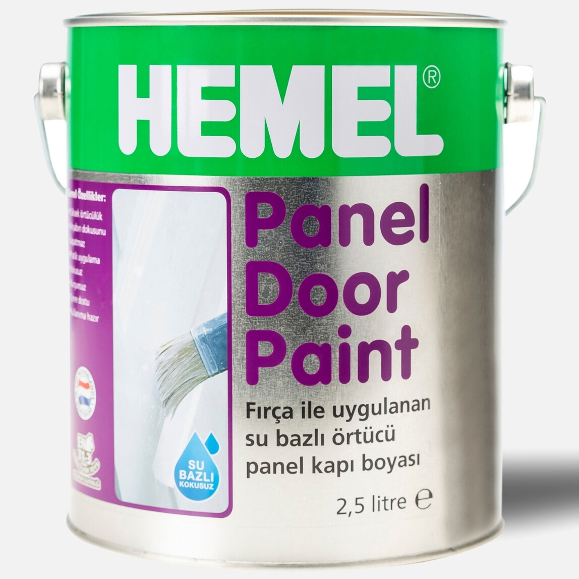    Hemel Hemel Panel Door Paint P.White 2.5 Litre  