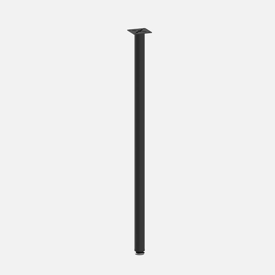 Tempo R32 İnce Masa Ayağı 71 cm Siyah  