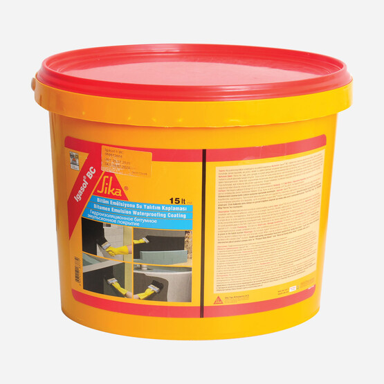 Sika Igasol Bc Kauçuk Bitüm EmüLsiyonu Su Yalıtım Kaplaması 15 lt Kova 