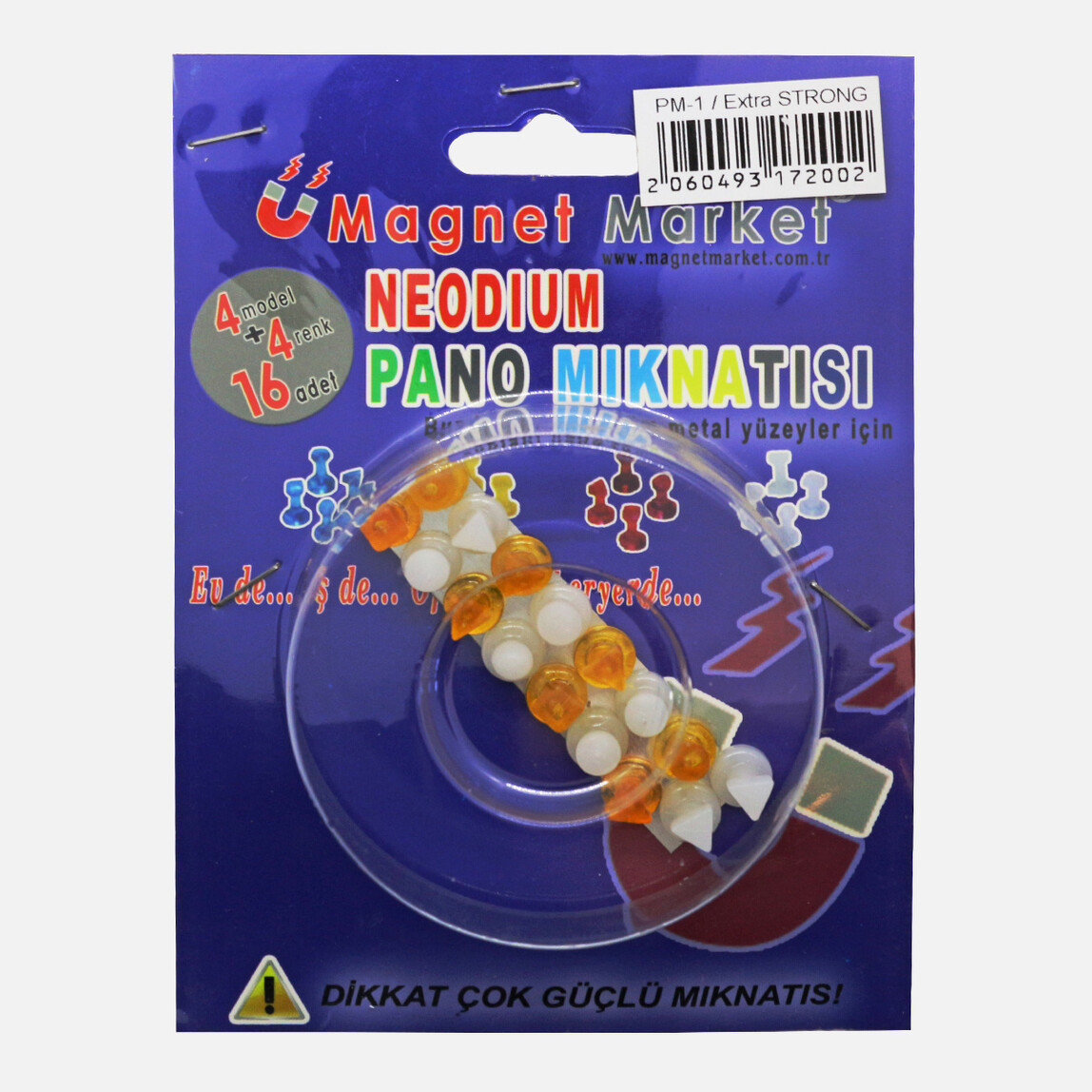    Magnet Neodıum Pano Mıknatısı 16'Lı   