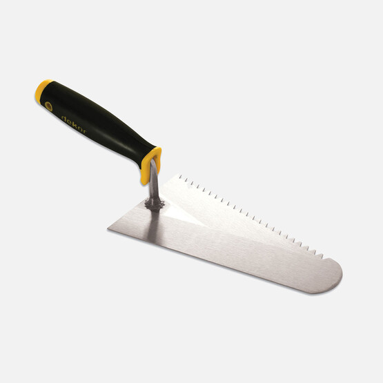 Dekor Beyaz Tuğla Malası 22 cm Plastik Sap 