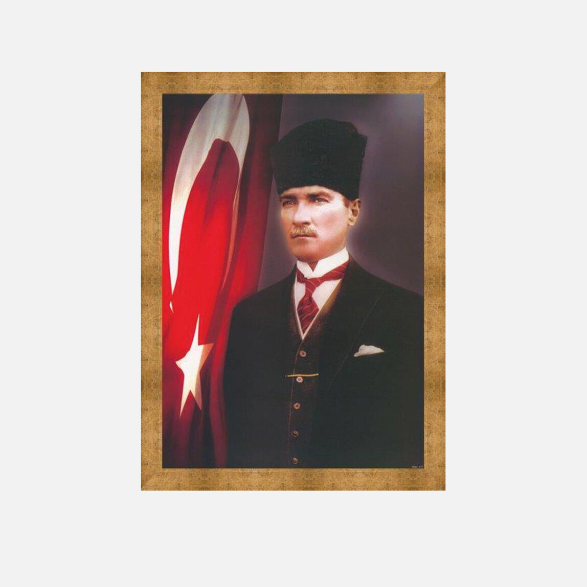    Özverler Atatürk 35x50 cm Artprint Çerçeveli Tablo  