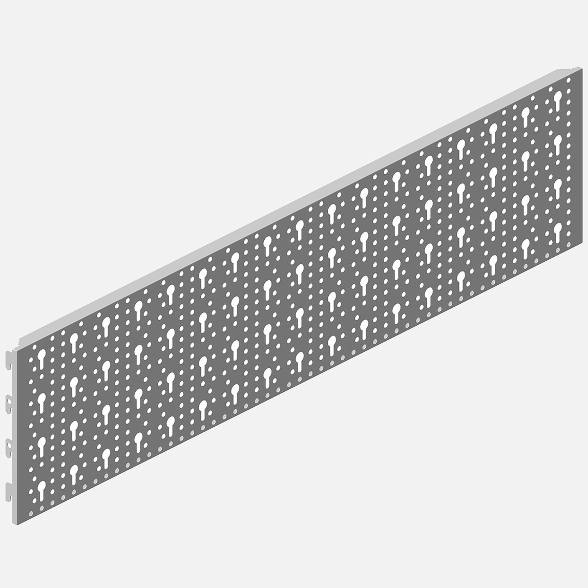    Regalux Çelik delikli Levha, 800 X 200 mm beyaz 