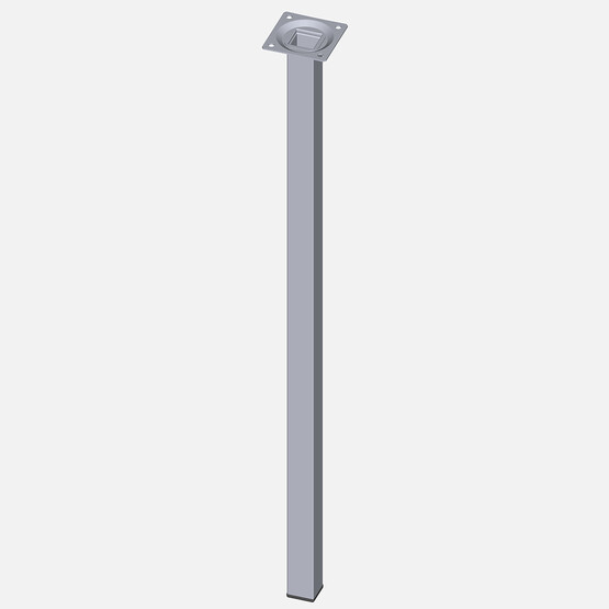 Regalux Masa Ayağı Çelik Boru Kare 600 mm Krom  