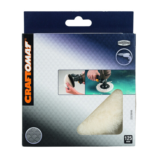 Craftomat Kuzu Yünü Parlatıcı Çapı:125 mm 