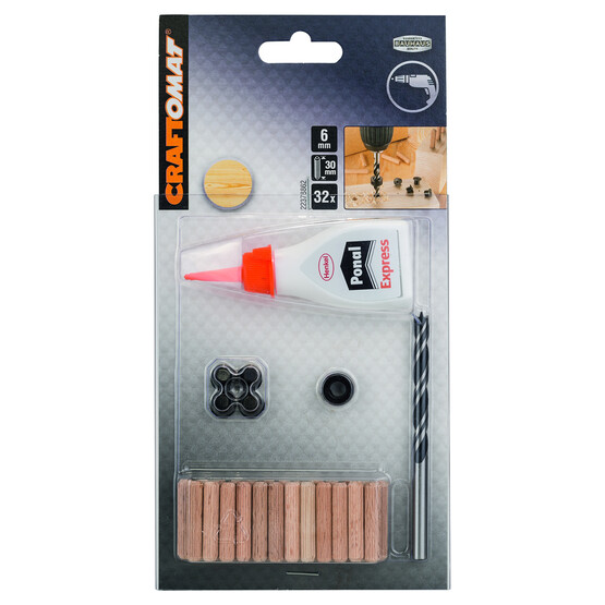 Craftomat Dübel Seti 6x30 mm (32 adet) 