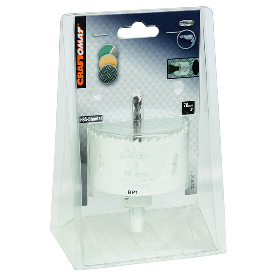 Craftomat HSS-BiM Delik Açma Testere Ucu 76 mm 