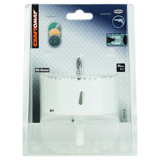 Craftomat HSS-BiM Delik Açma Testere Ucu 95 mm 