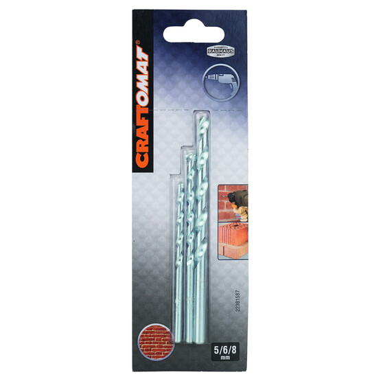 Craftomat Taş Matkap Ucu Set 4'lü 5-8 mm 