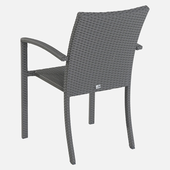 Sunfun Steel Merle Rattan Sandalye 