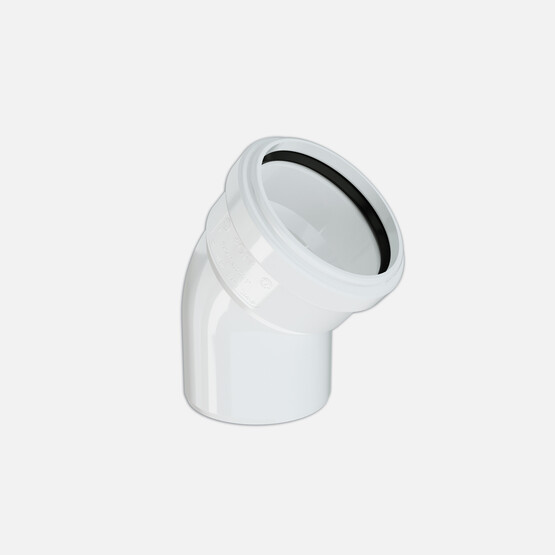 Hakan Boru 50X45 mm Dirsek Pvc-U  