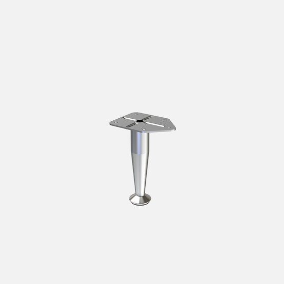 Tempo R25 Konik Baza 12 cm Mat Krom  
