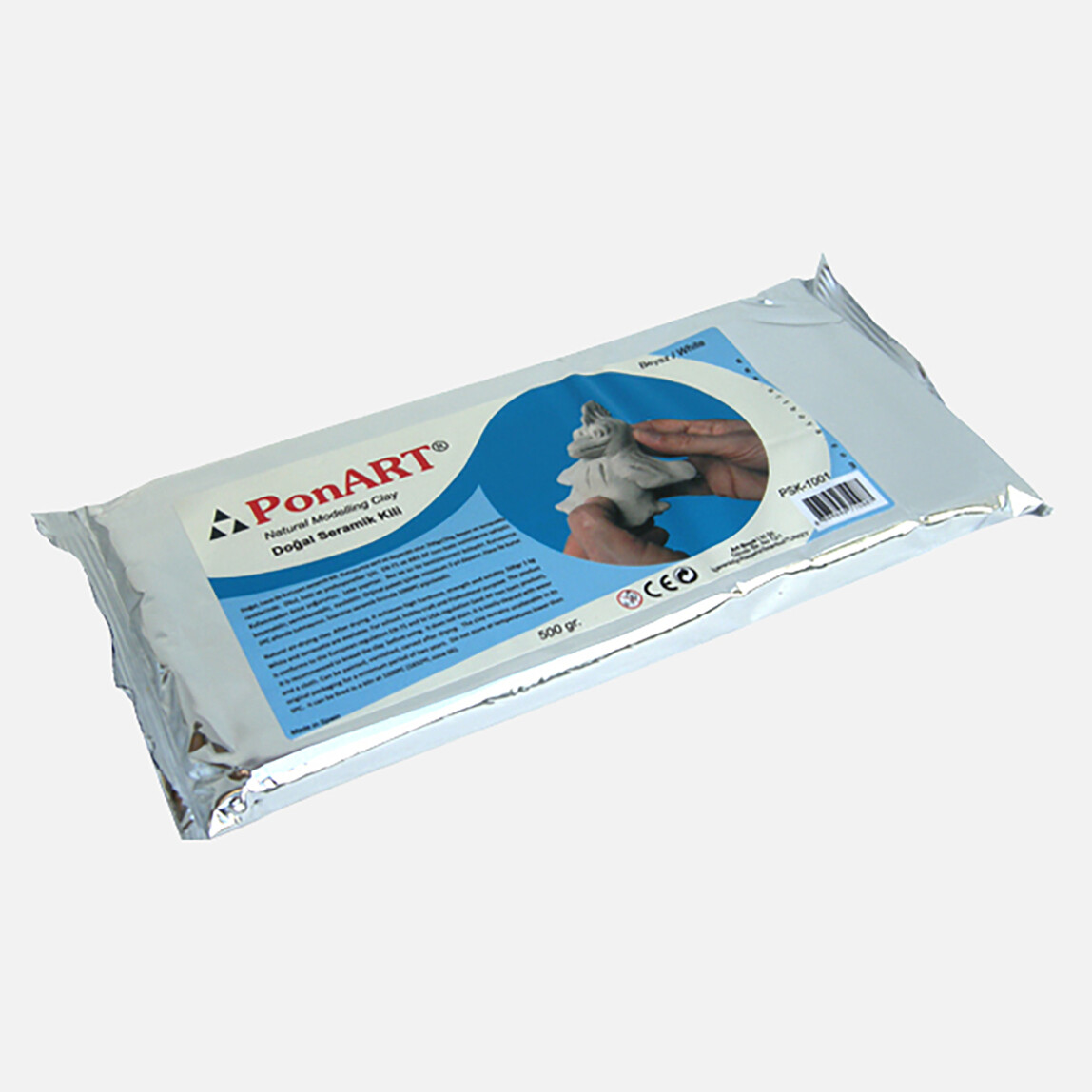    PonArt  Seramik Kili Beyaz 500 gr  