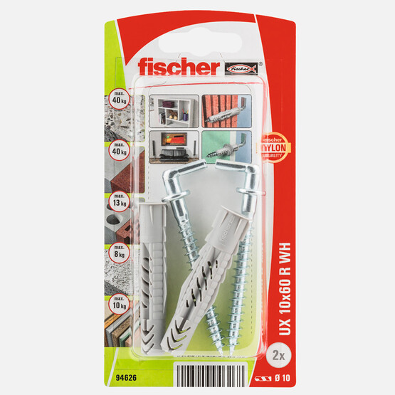 Fischer UX 10x60 Universal Dübel Açılı Kancalı 