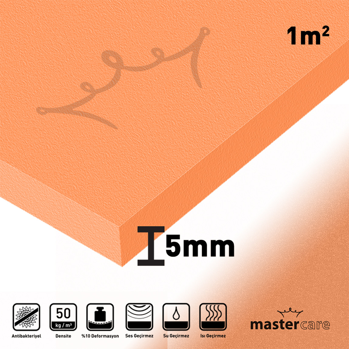    Mastercare 5 mm 1 m² Mastercare Klasik Seri Ses Yalıtım Levhası 