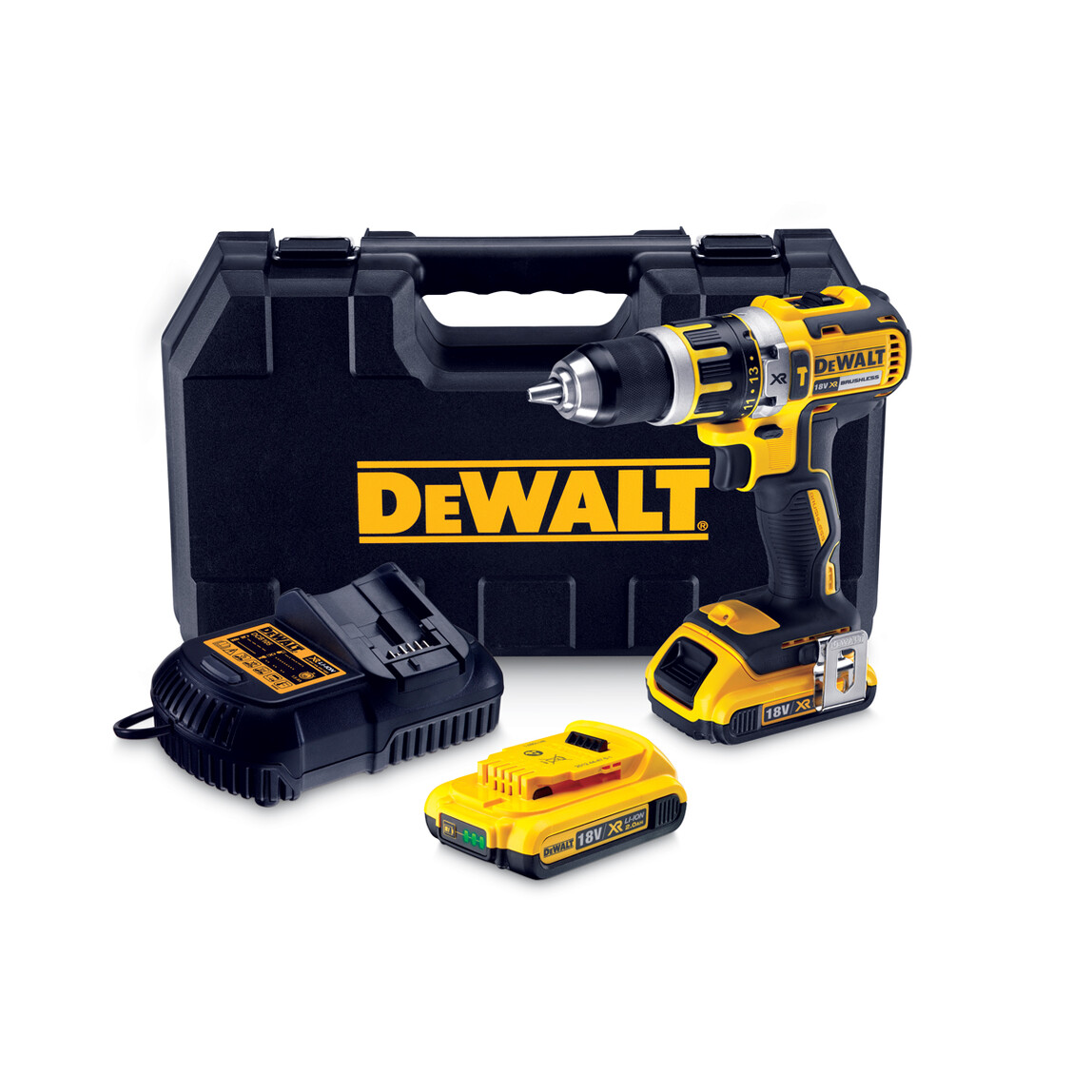    Dewalt DCD796D2 18V 2 Ah Li-ion Kömürsüz Şarjlı Darbeli Matkap  