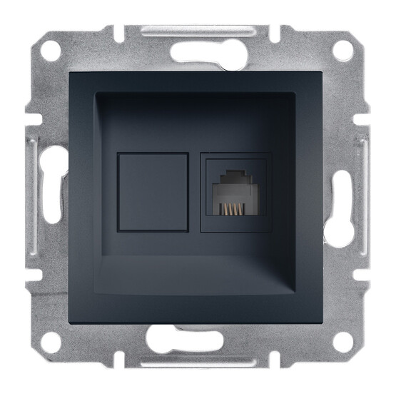 Schneider A Plus 1*Rj11 Antrasit  