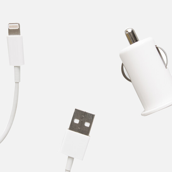 Iphone 5 Araç Şarjı ve Data Kablosu 1000 mAh 